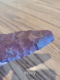 Red Obsidian Knife Native American Stone Rock Art, Artifacts, Tools