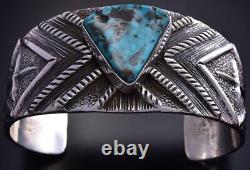 Royston Turquoise Silver Bracelet by Virgil Reeder 9K03B