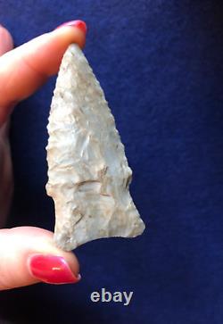 SCOTTSBLUFF Arkansas Beautiful Flaking AUTHENTIC EARLY ARCHAIC ARROWHEAD