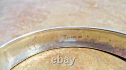 SPECIAL EARLY TOMMY SINGER (d.) Navajo Sterling NINE BUFFALO Design Bracelet