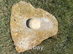 ST group Authentic Archaic Indian Grinding Matate & Stone From The Wolf Fam. Col