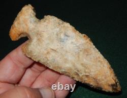 SUPER early archaic THEBES KNIFE CREEK FOUND IN ADAMS CO. IL. 4 YOUR COLL. N152