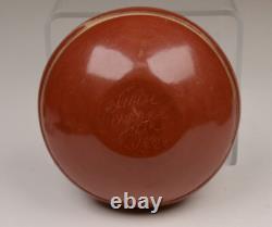 Santa Clara Pueblo Caved Red Seed Jar by Denise Chavarria Early 21st Century