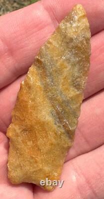 Searcy Dart Point / Hafted Knife 2 5/8 Colorful Quartzite Searcy Co Arkansas