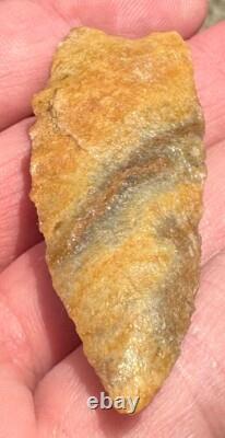 Searcy Dart Point / Hafted Knife 2 5/8 Colorful Quartzite Searcy Co Arkansas