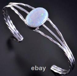 Silver & Opal Navajo Twisted Wire Bracelet by RB 1L10P