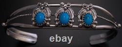 Silver Three Turquoise Bracelet by RB AJ13G