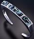 Silver & Variscite Turquoise Navajo Inlay Women's Bracelet By Stoneweaver 1f22m