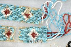Sioux Native American Indian Beadwork Beaded Necklace Belt & More. Early-1900s