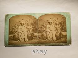 Sioux Native American Indian Stereoview Photo One Lost Medicine Black Bull