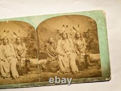 Sioux Native American Indian Stereoview Photo One Lost Medicine Black Bull