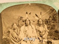 Sioux Native American Indian Stereoview Photo One Lost Medicine Black Bull