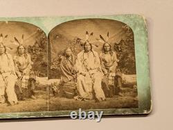 Sioux Native American Indian Stereoview Photo One Lost Medicine Black Bull