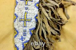 Sioux Tribe Beaded Knife Sheath Native American Indian Early 1900's