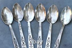 Six Antique Old Pawn Sterling Navajo Native American Handmade Spoons