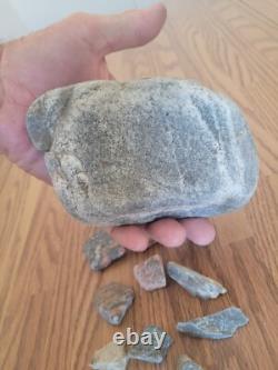 Spinning Cat, Dog Native American Indian Stone Effigy RockArt, Artifacts, Tools