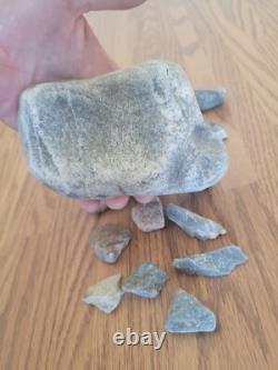 Spinning Cat, Dog Native American Indian Stone Effigy RockArt, Artifacts, Tools