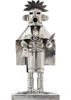 Sterling Silver Hopi Kachina Doll Early Morning Singer by J. Castillo