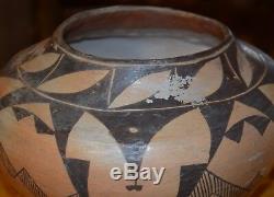 Superb Early 1900's Handcoiled Old Acoma Pueblo Olla! Free Shipping