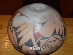 Superb Early 1900's Handcoiled Old Acoma Pueblo Olla! Free Shipping