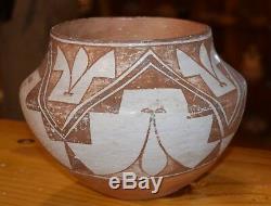 Superb Early/mid 1900's Handcoiled Old Acoma Pueblo Olla! Free Shipping