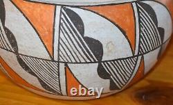 Superb Vintage Handcoiled Acoma Pueblo Olla! MID To Early 1900's/free Shipping