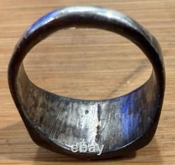 Superb Zuni Early Turquoise Channel Set Tiny Rectangular Turquoise 9.5 Y