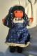 Suzy Belle Doll Hualapai Native American Cloth Doll Early 1970's Blue Flowers