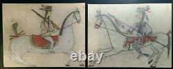 TWO ORIGINAL LEDGER DRAWINGS. EARLY to MID 1900s