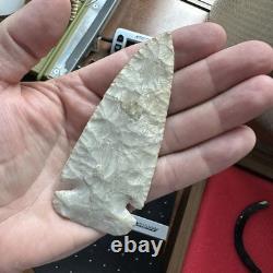 Thebes Arrowhead Burlington Chert St Clair County Illinois 1900s Perino COA G9.5
