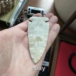 Thebes Arrowhead Burlington Chert St Clair County Illinois 1900s Perino COA G9.5