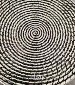 Tiffany Makers Sterling 5 3/4 Round Native American Indian Style Basket Dish