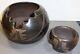 Two 2 Early Signed Santa Clara Pueblo Black Ware Pottery Bowls, Howard Naranjo