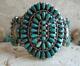 Valentino & Matilda Banteah Zuni Early Sterling Turquoise Cluster Cuff Bracelet
