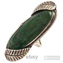 VERY EARLY Cryscolla VINTAGE NAVAJO STERLING SILVER RINGsz7