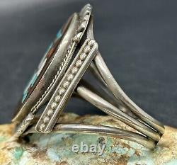 VERY RARE Early Zuni FRANK VACIT Sterling Hummingbird Design Inlay Cuff Bracelet