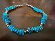 Vintage Native American Turquoise Necklace Early 1900's 16 Inches Look