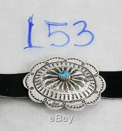 VTG Early Frederick Chavez Women's Turquoise. 925 Silver Concho Belt