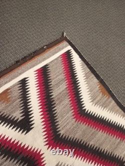 VTG Large Early Navajo Ganado Rug Navajo Weaving Hand Woven Textile 42 x 63