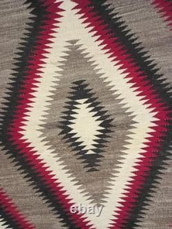 VTG Large Early Navajo Ganado Rug Navajo Weaving Hand Woven Textile 42 x 63