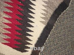 VTG Large Early Navajo Ganado Rug Navajo Weaving Hand Woven Textile 42 x 63