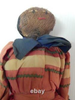 Very Early Antique Male Doll Seminole Indian Tribe Florida Vintage Miccosukie
