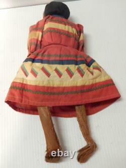 Very Early Antique Male Doll Seminole Indian Tribe Florida Vintage Miccosukie