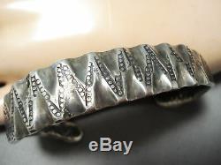 Very Early Ingot Silver Navajo Snake Bracelet