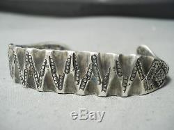 Very Early Ingot Silver Navajo Snake Bracelet