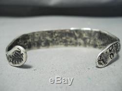 Very Early Ingot Silver Navajo Snake Bracelet