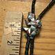 Very Early Zuni Rainbow Man Slide Bolo Tie Unsigned Beautiful