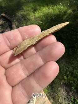 Very Nice Ancient Authentic Raw Gravel Chert Cobbs Arrowhead From NEMississippi