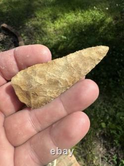 Very Nice Ancient Authentic Raw Gravel Chert Cobbs Arrowhead From NEMississippi