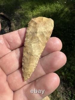 Very Nice Ancient Authentic Raw Gravel Chert Cobbs Arrowhead From NEMississippi